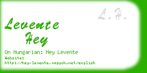 levente hey business card